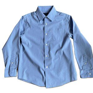 Cherokee Brand Boys Button Down Dress Shirt Blue Size M